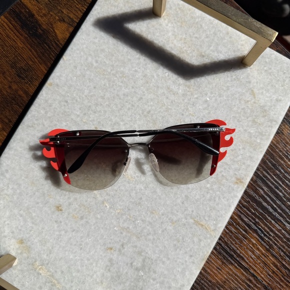 Prada Flame Cat Eye Sunglasses - Picture 6 of 10